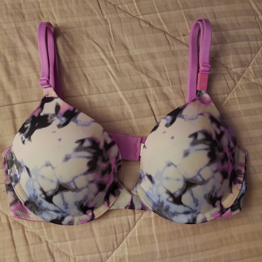 Pink Push up T Shirt Bra
